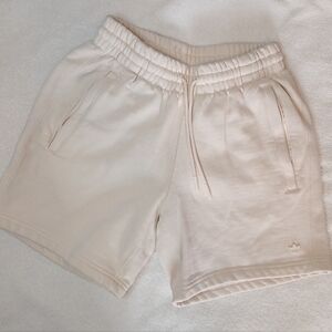 Adidas Off White French Terry Boyfriend Sweat‎ Shorts Size XS